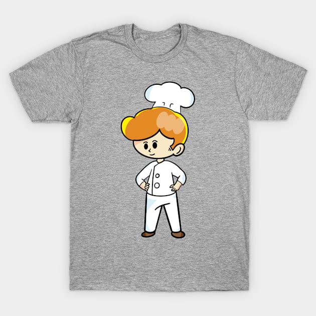 chef cartoon character  drawing T-Shirt by Sabai Art